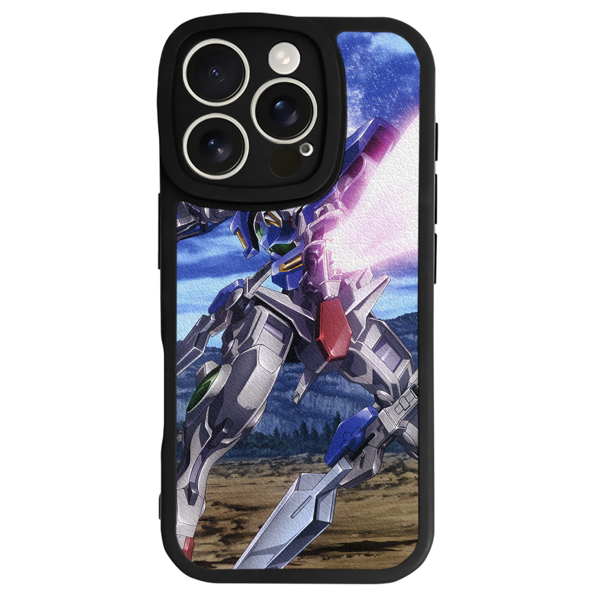 （画像用） 機動戦士ガンダム Mobile Suit Gundam 【iPhone 16シリーズ対応】シリコンスマホケース（レザー調） 材質：シリコン